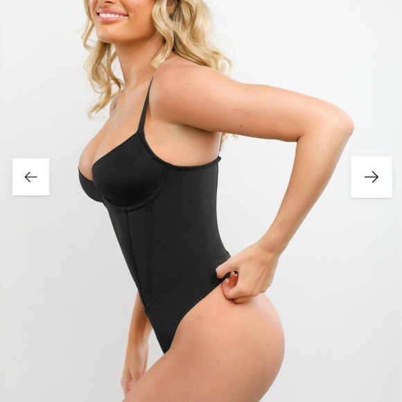 POPILUSH Shapewear Bodysuit Corset Style Thong - NWT - Picture 5 of 8